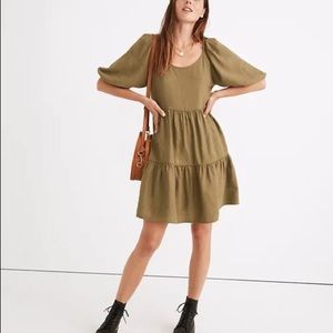 SOLD (re)sponsible puff sleeve mini dress size small NWT